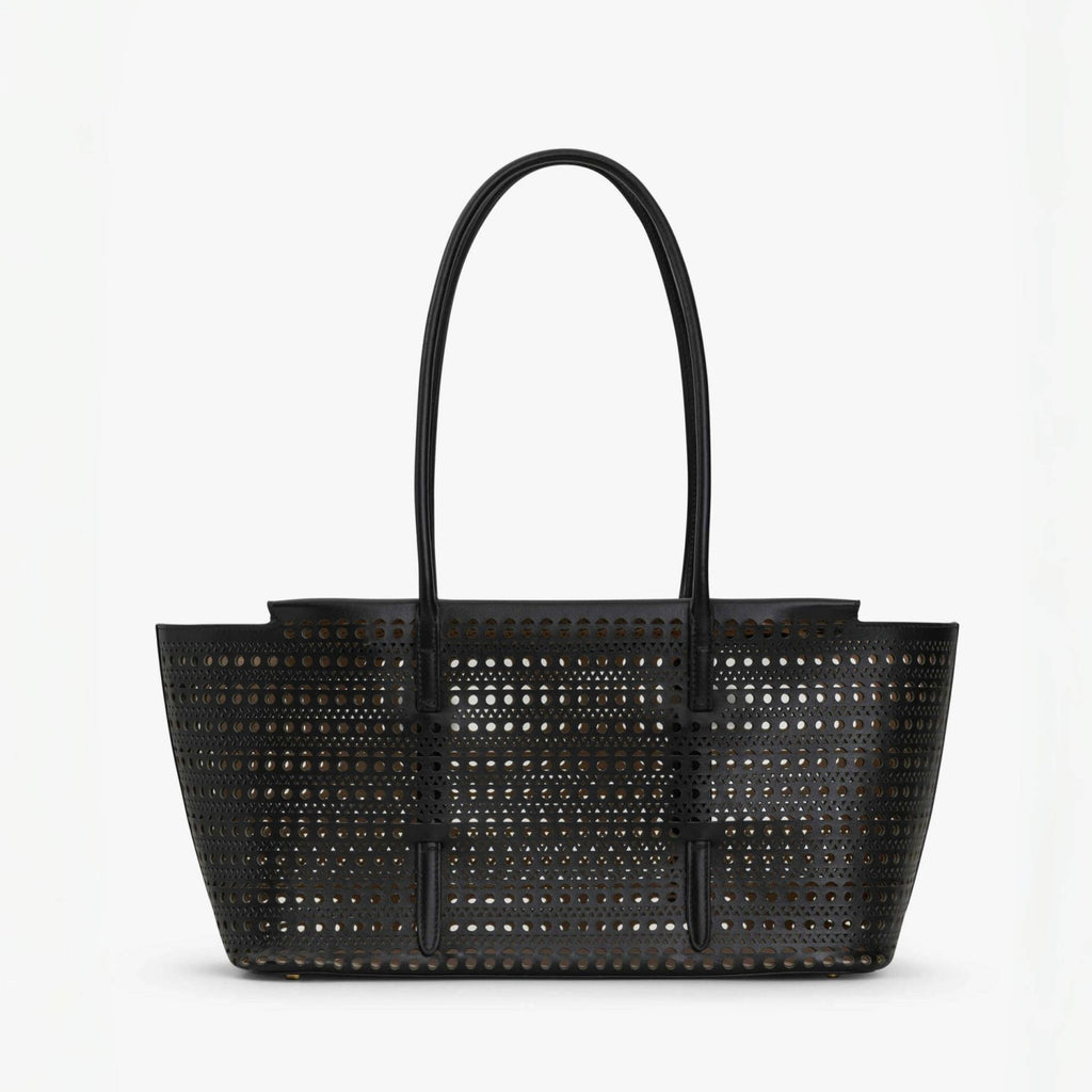 Alaia Mina Cutout Shoulder Bag Design Fashionable Women's Retro Solid Color Casual Temperament Vienne Cutout Carved Pattern  Bag Bags #81633