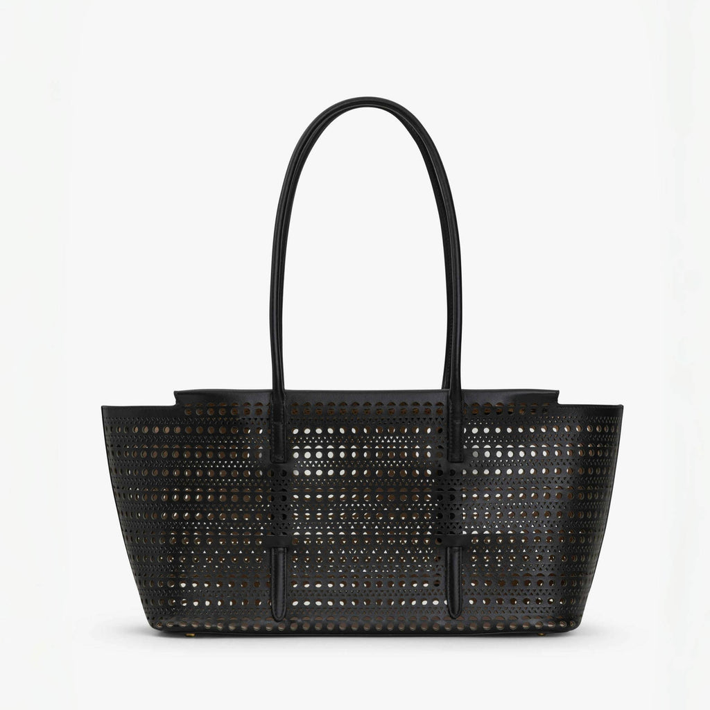 Alaia Mina Cutout Shoulder Bag Design Fashionable Women's Retro Solid Color Casual Temperament Vienne Cutout Carved Pattern  Bag Bags #81633