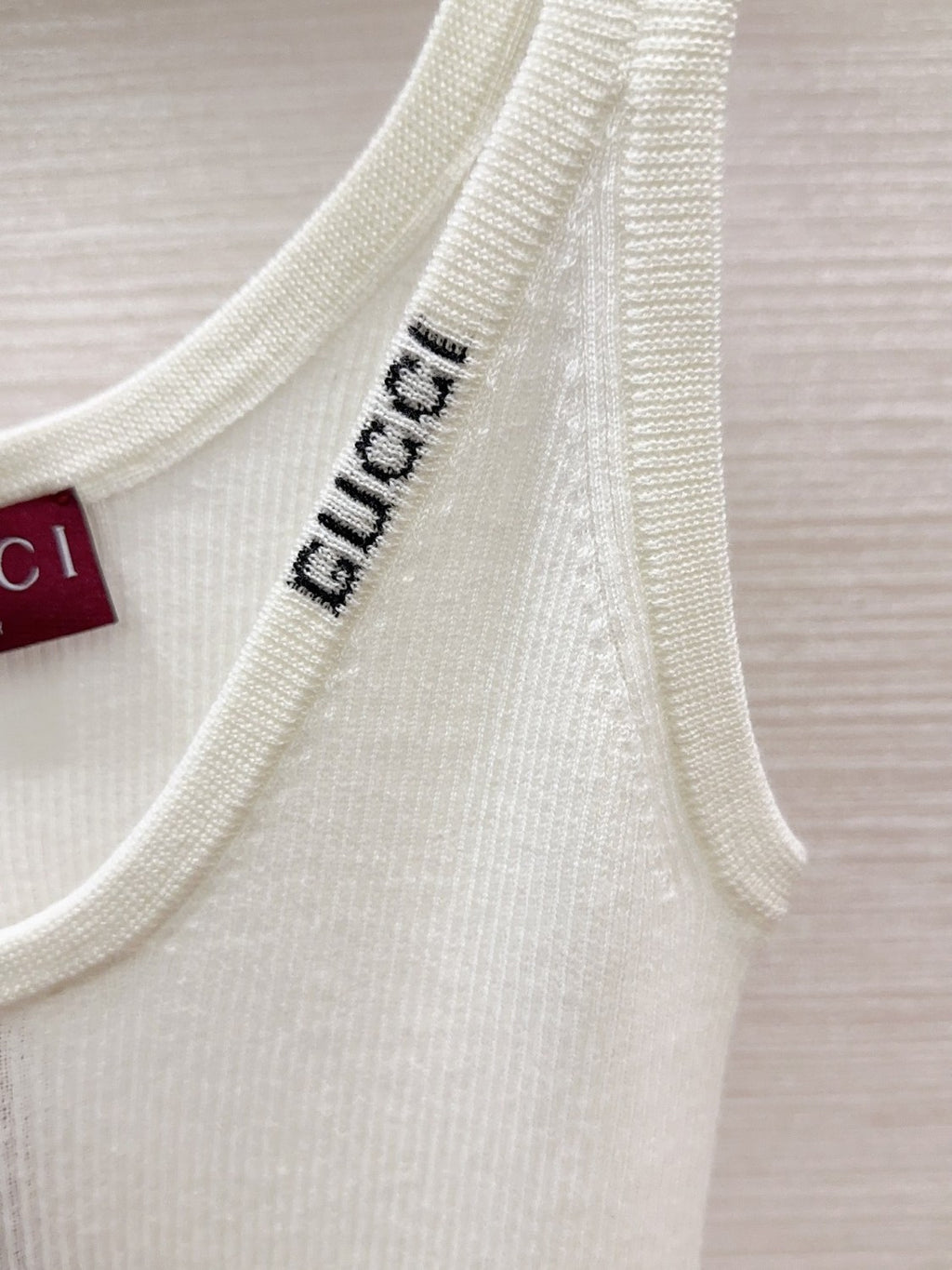 Women's Summer Letter White Printed V-Neck Knit Sleeveless Tank Top T-shirt #72442