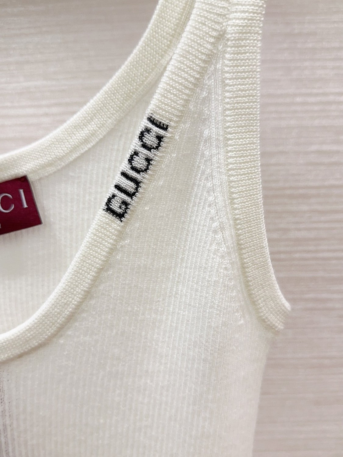 Women's Summer Letter White Printed V-Neck Knit Sleeveless Tank Top T-shirt #72442