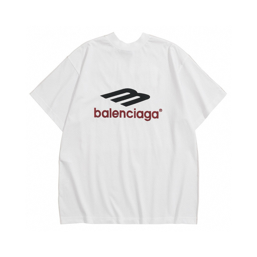 Men's Spring And Autumn Fashion Reversible Letter Print 3D Sports Embroidery Short Sleeve Round Neck Casual T-Shirt #98698