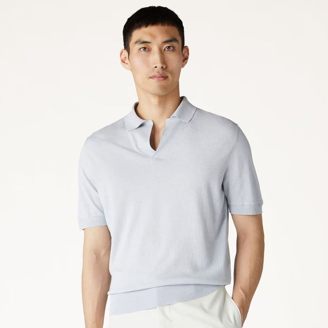 Men's Summer Solid Color Lapel Fit Ryome Short Sleeve Polo Shirt Ngvp #8214