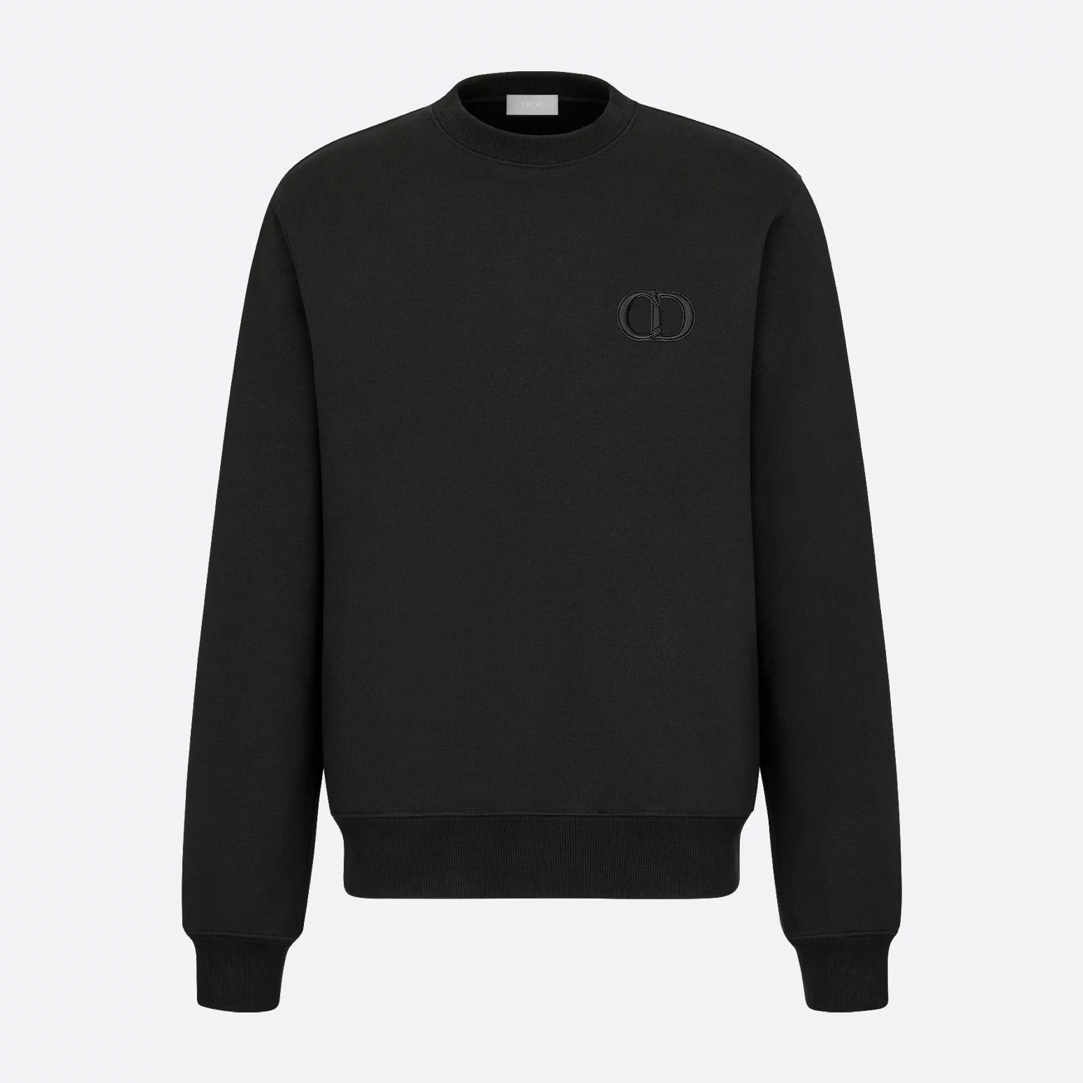 Men's Spring and Autumn Solid Color Embroidery Letter Logo Round Neck Cotton Long Sleeve Sweatshirt Pullover #72911