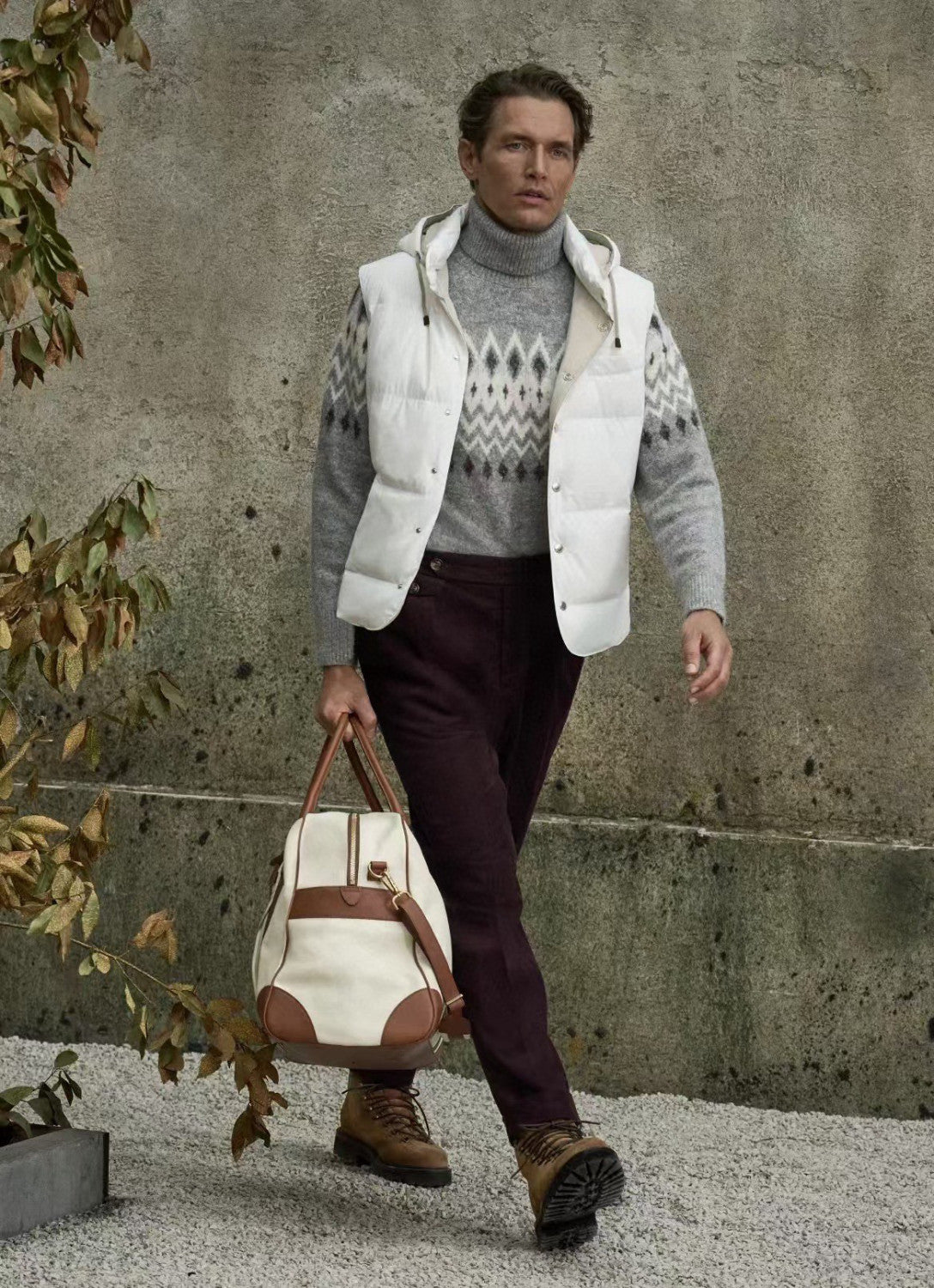 BC Men's Fall And Winter Single-Breasted Hooded Solid Color Fitted Down Vest Jacket #81185