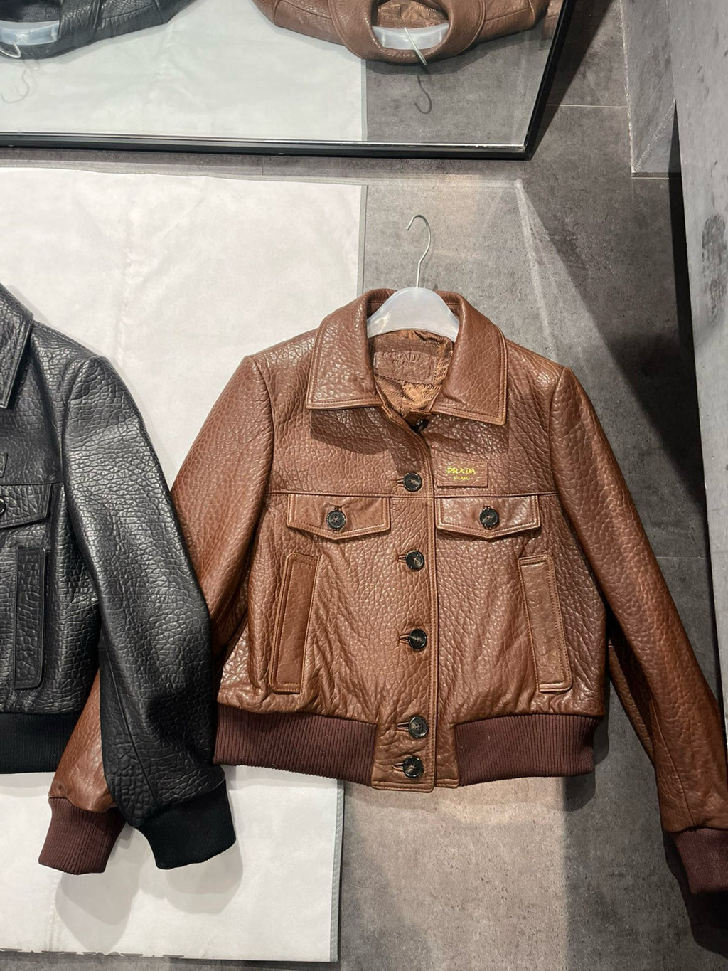 Women's Winter Solid Color Single Breasted Long Sleeve Lapel Lambskin Jacket #98533