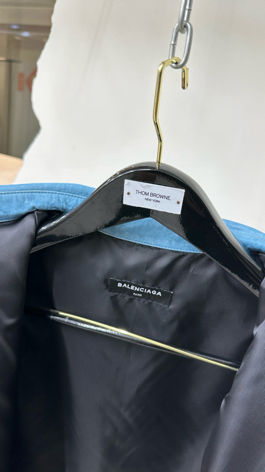 Men's Spring And Summer Fashion Solid Color Do Old Washed Loose Long-Sleeved Sheepskin Shirt Ngvp #8135