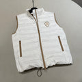 Women's Winter Fashion Casual Stand Collar Pull-Over Sleeveless Chain Goose Down Insulated Vest #78617