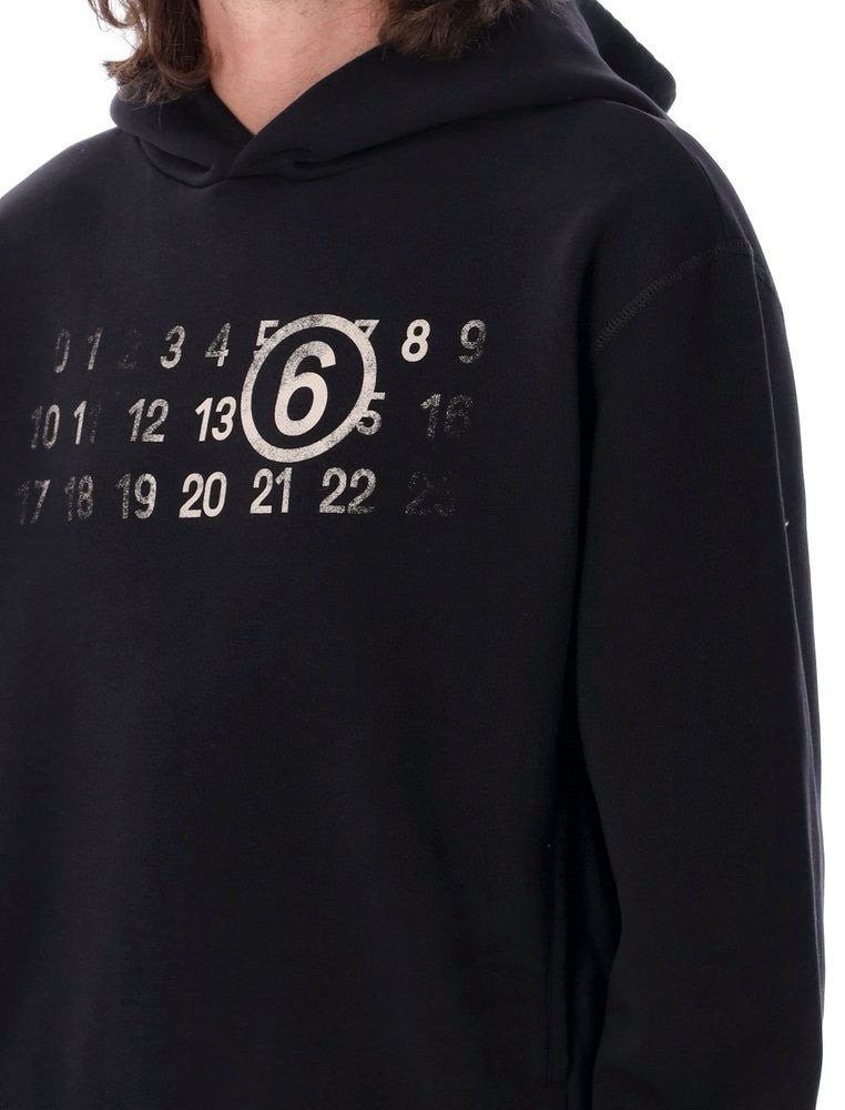 Maison Margiela Women's Spring And Autumn Digital Gradient Print Solid Color Long Sleeve Straight Fit Hooded Sweatshirt Ngvp #9812