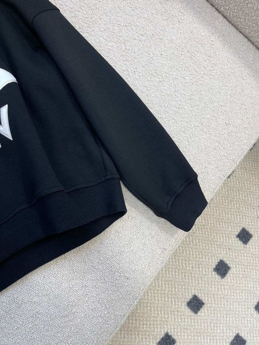 Women's Spring and Autumn Solid Color Logo Pattern Printed Hooded Long Sleeve Sweatshirt #74425