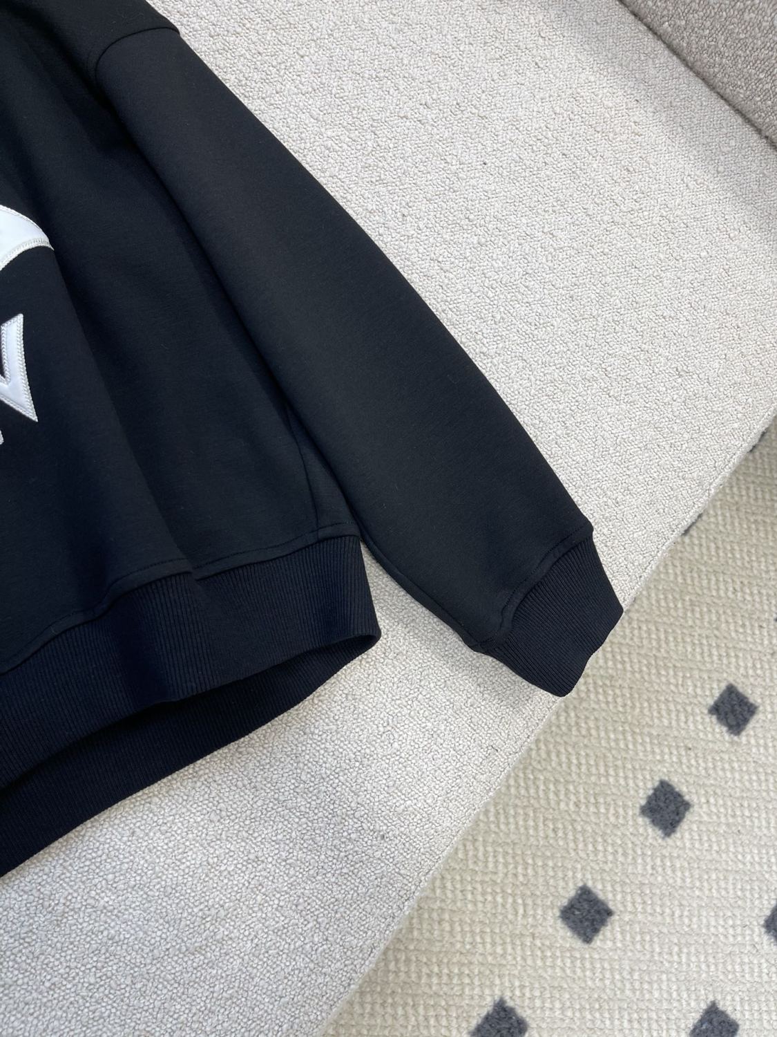 Women's Spring and Autumn Solid Color Logo Pattern Printed Hooded Long Sleeve Sweatshirt #74425