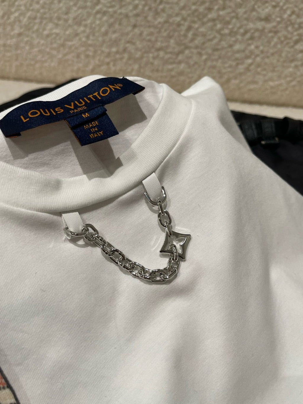 Women's White 100% Cotton Keepit Waist Bag Monogram Pattern Fall/Winter New Arrival Crewneck Pullover Sweatshirt 1AIOXU #194315