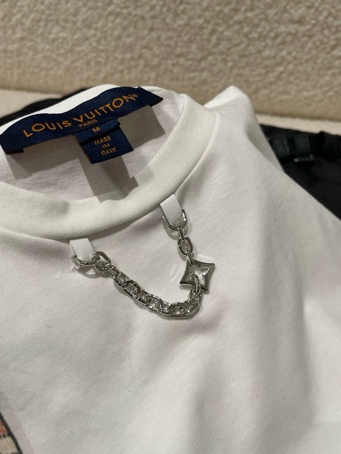 Women's White 100% Cotton Keepit Waist Bag Monogram Pattern Fall/Winter New Arrival Crewneck Pullover Sweatshirt 1AIOXU #194315