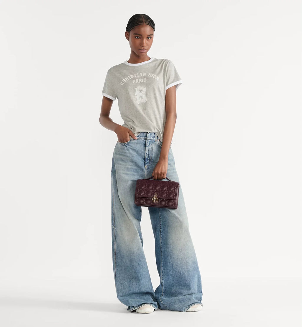 2026 Women's Early Spring Knit Fabric Grey Size 8 Loose Casual T-Shirt #83139A