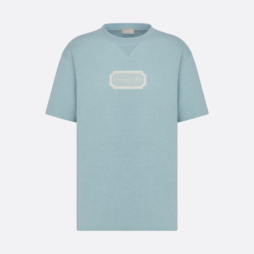 CD Men's Summer Embroidered Logo Solid Colour Round Neck Cotton Short Sleeve T-Shirt #97793