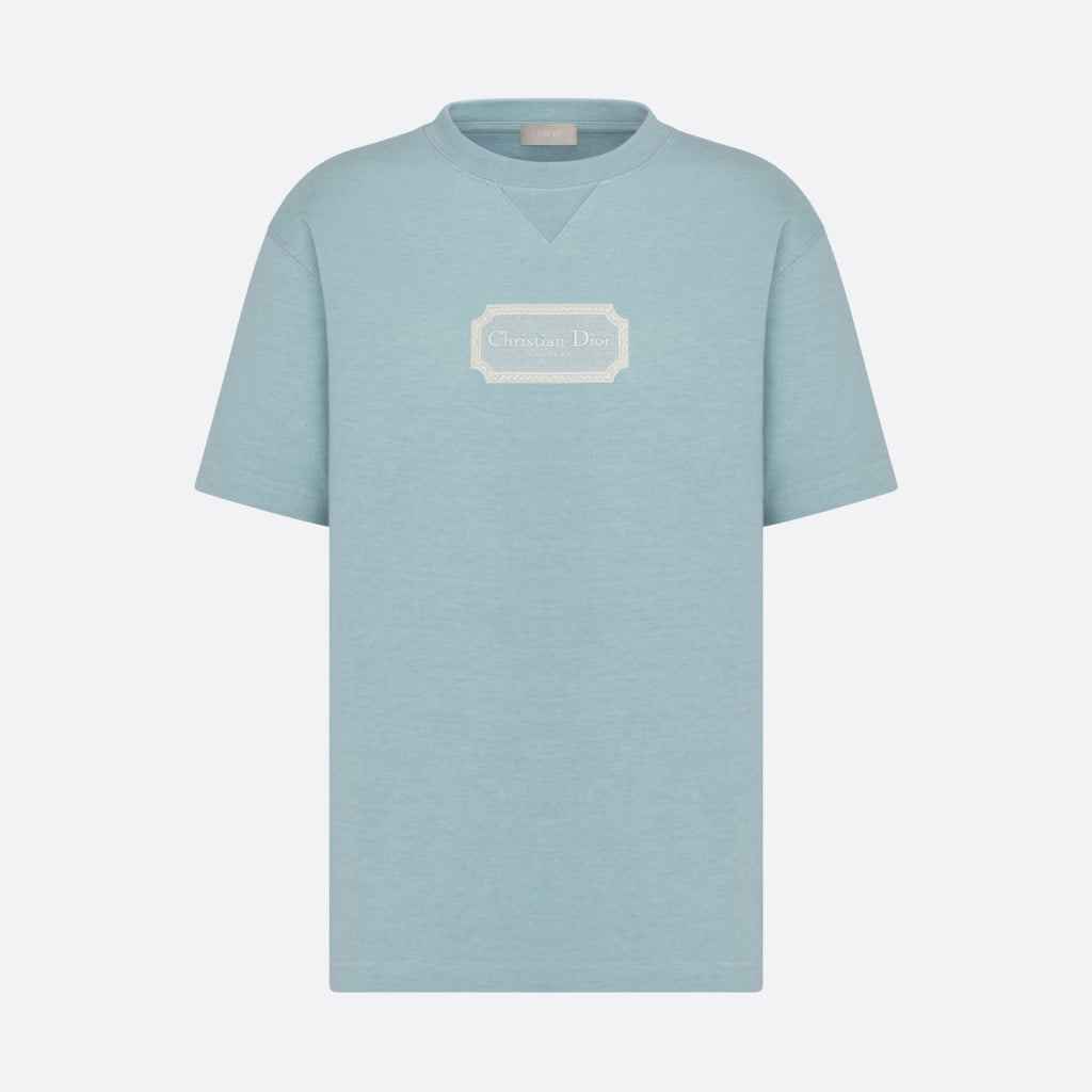 CD Men's Summer Embroidered Logo Solid Colour Round Neck Cotton Short Sleeve T-Shirt #97793