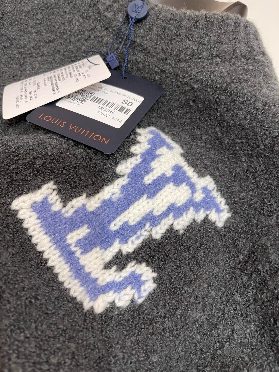 Men's Spring and Autumn Logo Printed Round Neck Pullover Long Sleeve Sweater #73968