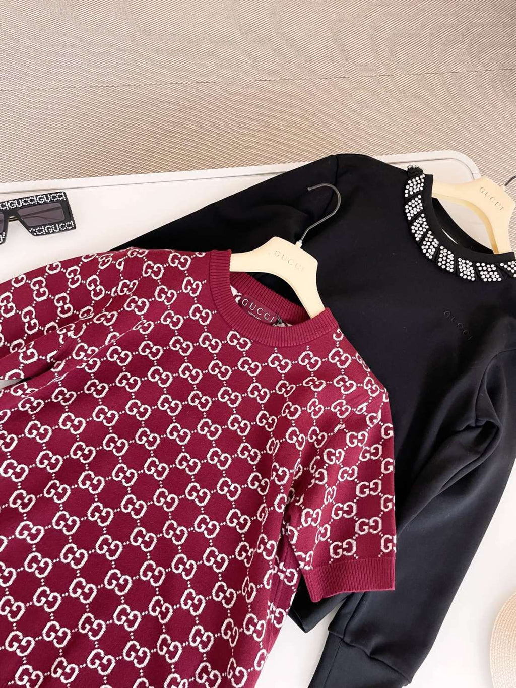 Spring Women's Monogrammed Reversible Crew Neck Short Sleeve Knit T-Shirt #73984