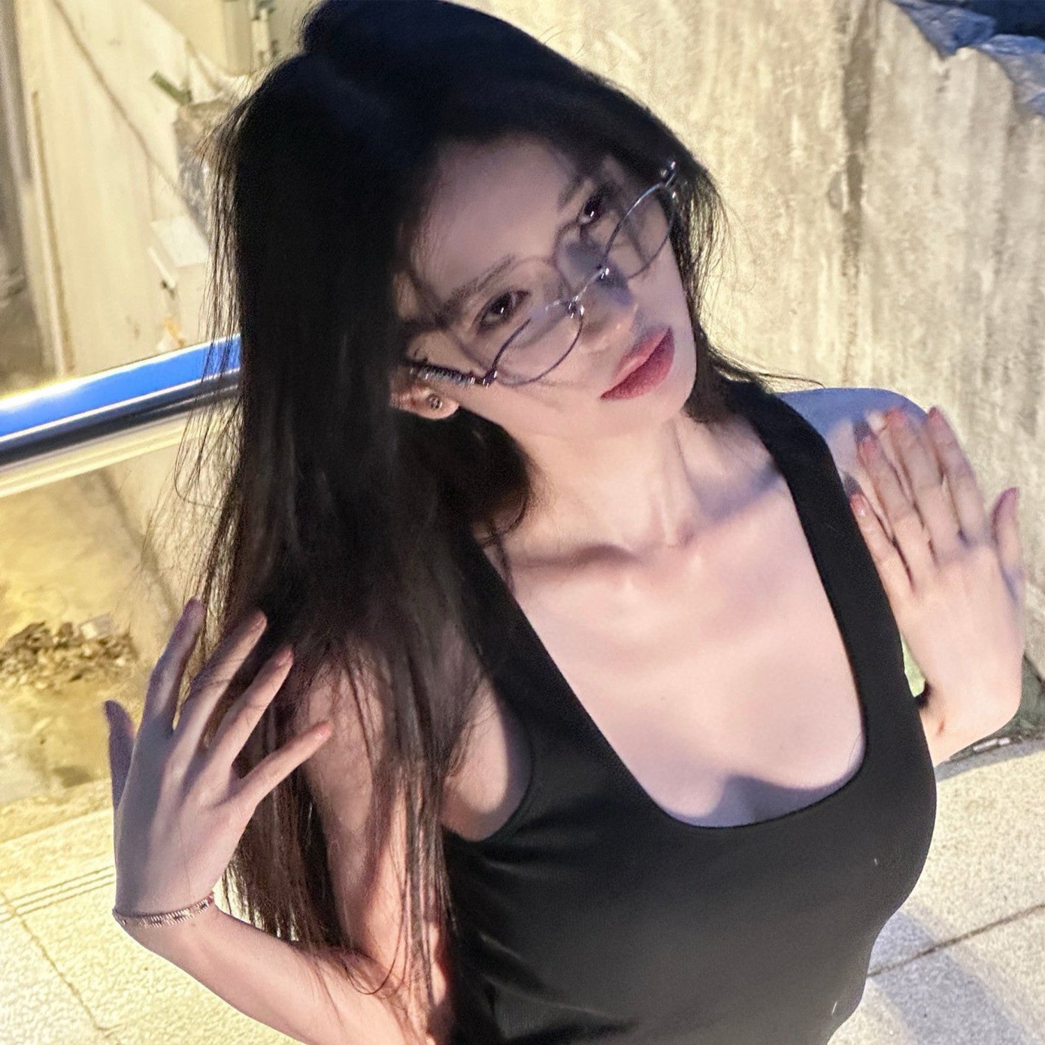 Gentle Monster Jennie - Barrette 02 Women's Fashion Jentle Salon Collection Sunglasses Oval Silver Diamond Metal Frame Trendy Eyewear Glasses  Accessories Ngvp #9242