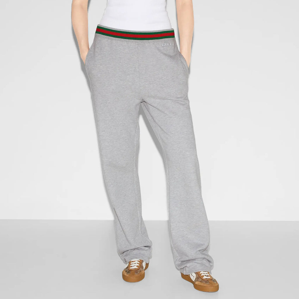 Women's Spring Summer Logo Webbing Solid Color Jogging Knit Sweatpants Pants #75982