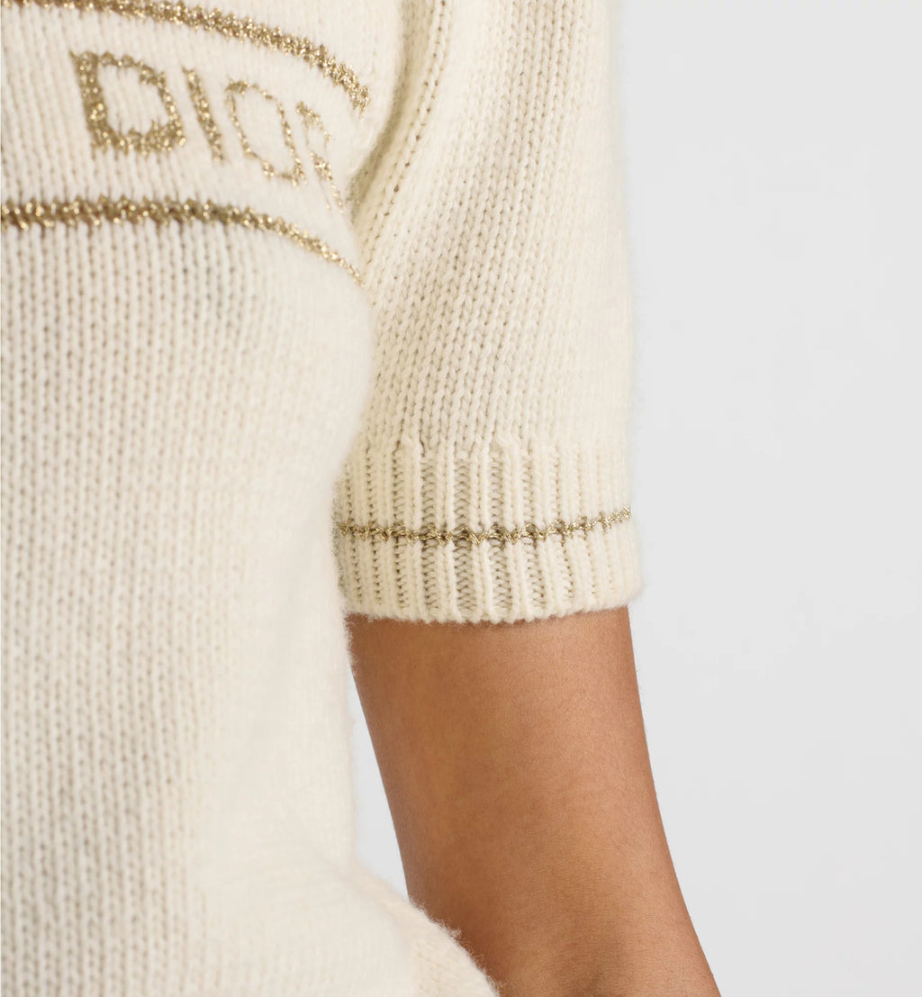 Women's Wool Blend Knit Short Sleeve Top Round Neck Fashion Temperament Short T-Shirt Knitwear #81137