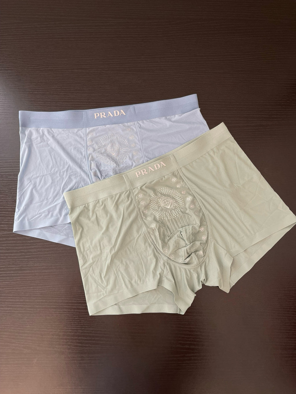 Men's Monogrammed Solid Colour Breathable Boxer Briefs Underpants Pack of 4 #99237