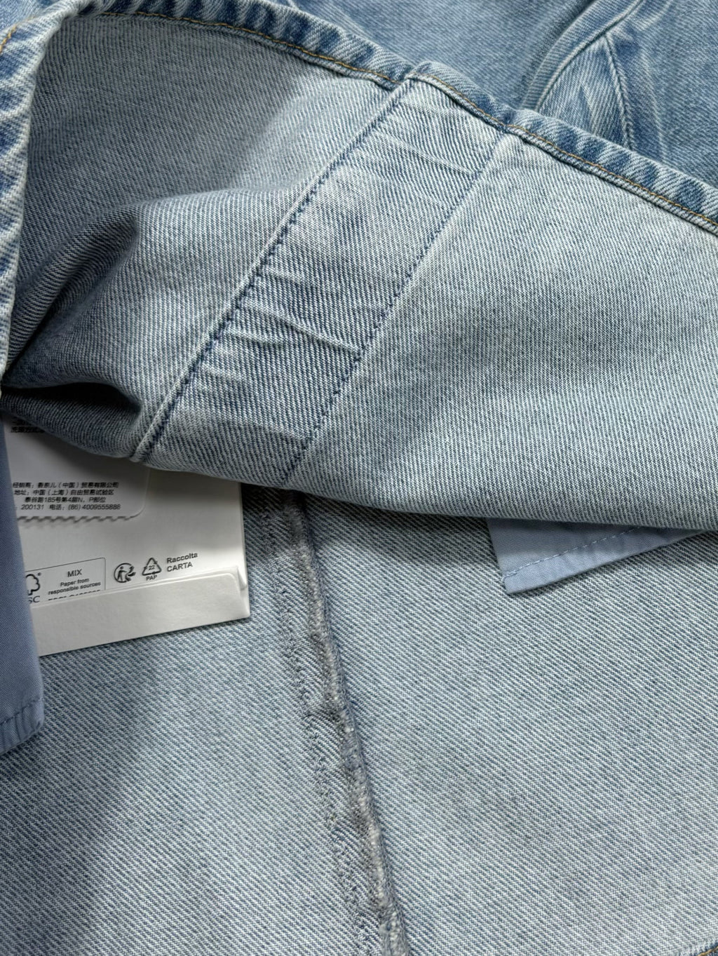 Women's Summer Cotton Bow-Tie Solid-Color Mid-Rise Denim Skirt Ngvp #2589