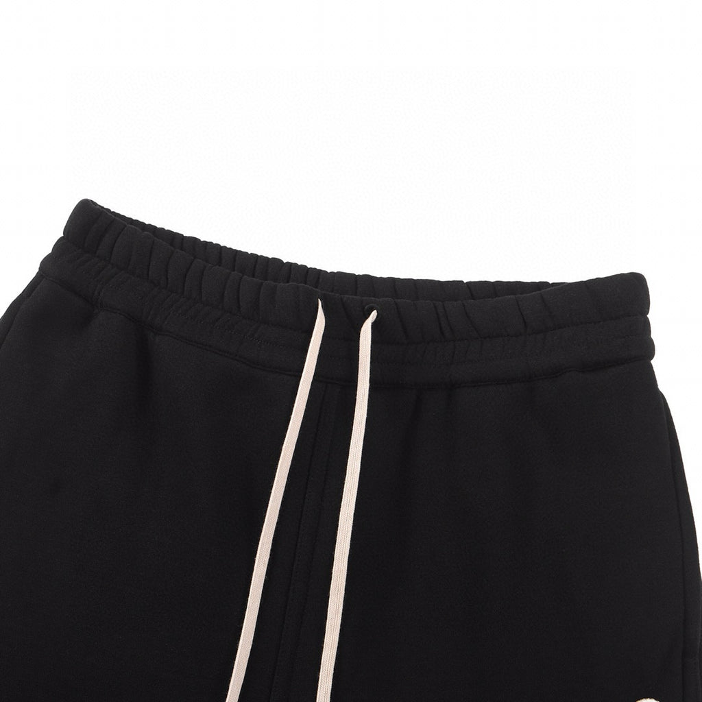 x Men's Spring/Summer Fashion Logo Printed Black Cotton Drawstring Loose Jersey Shorts #98321