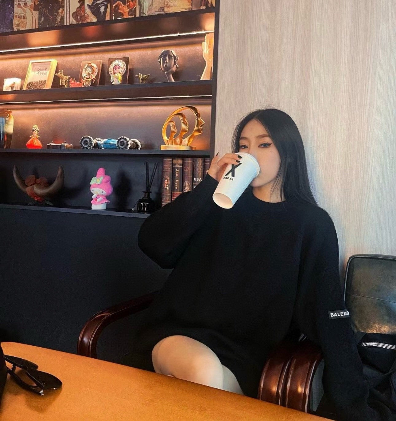 Men's And Women's Spring And Autumn Solid Color Round Neck Long Sleeve Loose Fit Knitted Sweater Pullover #72499