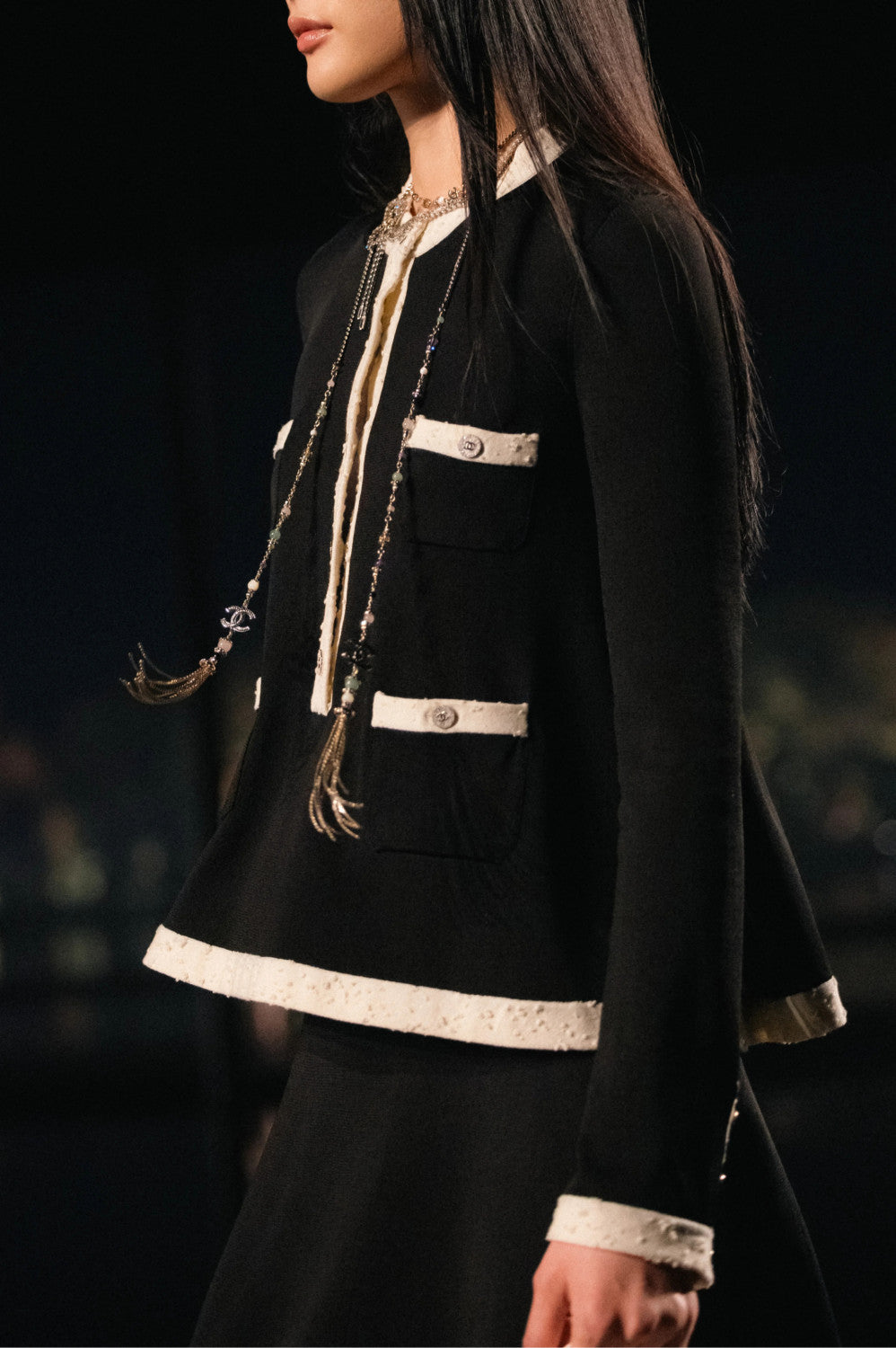 Women's Spring. Autumn. And Winter Color-Blocked Round Neck Single-Breasted Long-Sleeved Knitted Sweater Pullover Ngvp #2156