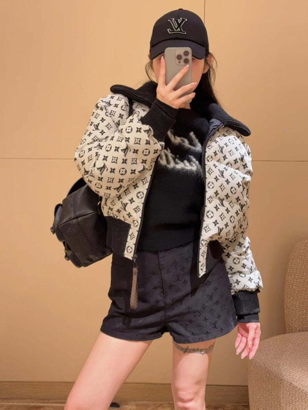 Women's Summer Solid Color Alphabet All Over Printed Hidden Zipper Closure Denim Shorts #75479