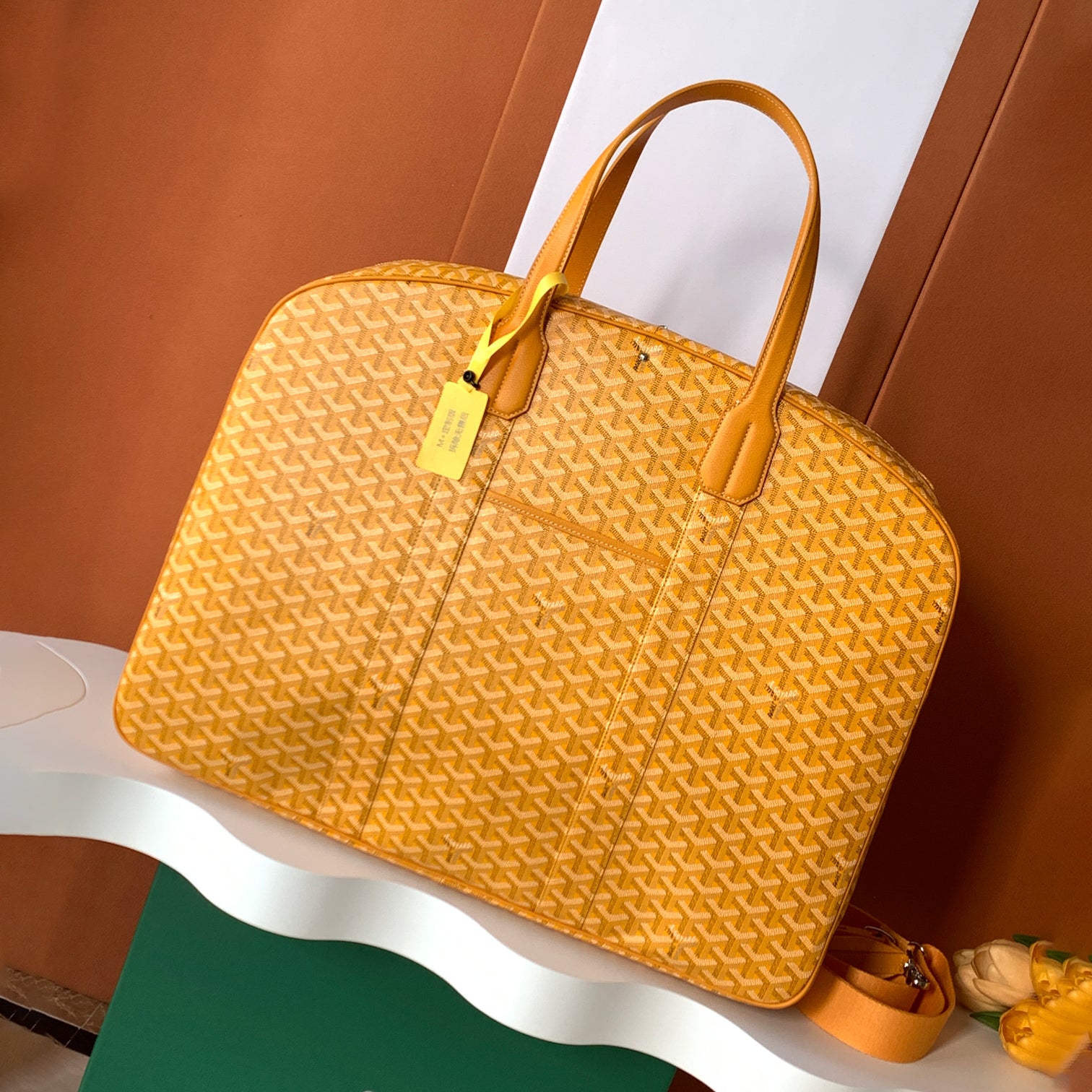 Men's Women's Savile Row Clothes Bag Full Print Zipper Closure Handbag Solid Color Travel Bag Bags SAVIL2GMLTY01CL01P #77626