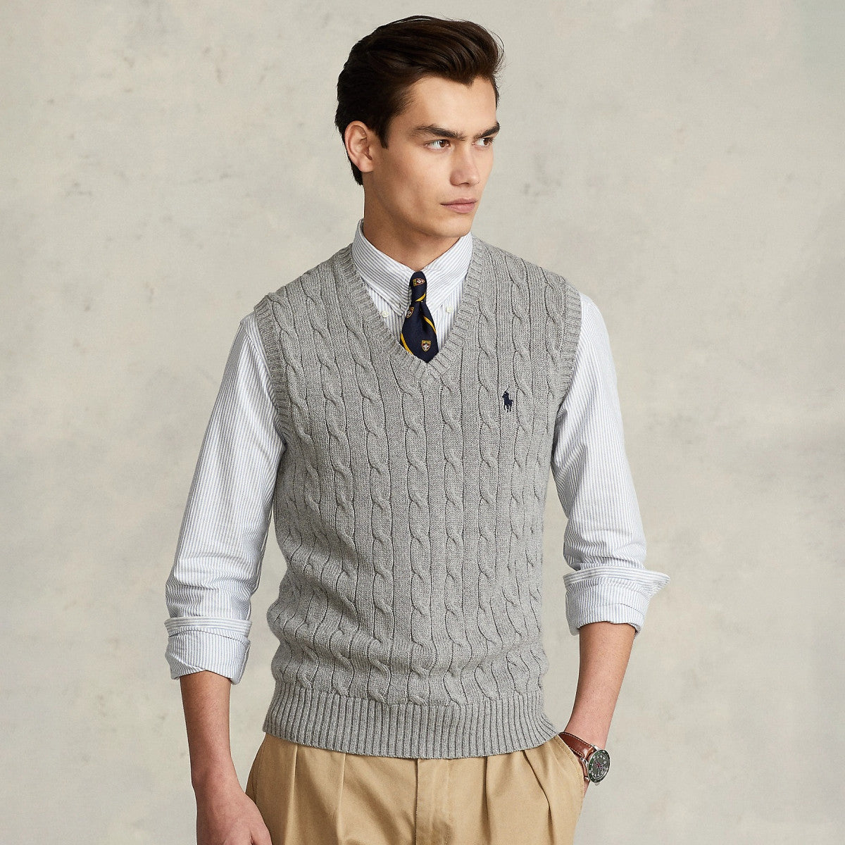 Men's and Women's Spring/Summer Embroidered Logo Solid Color Crew Neck Knit Sleeveless Tank Top Vest #76143