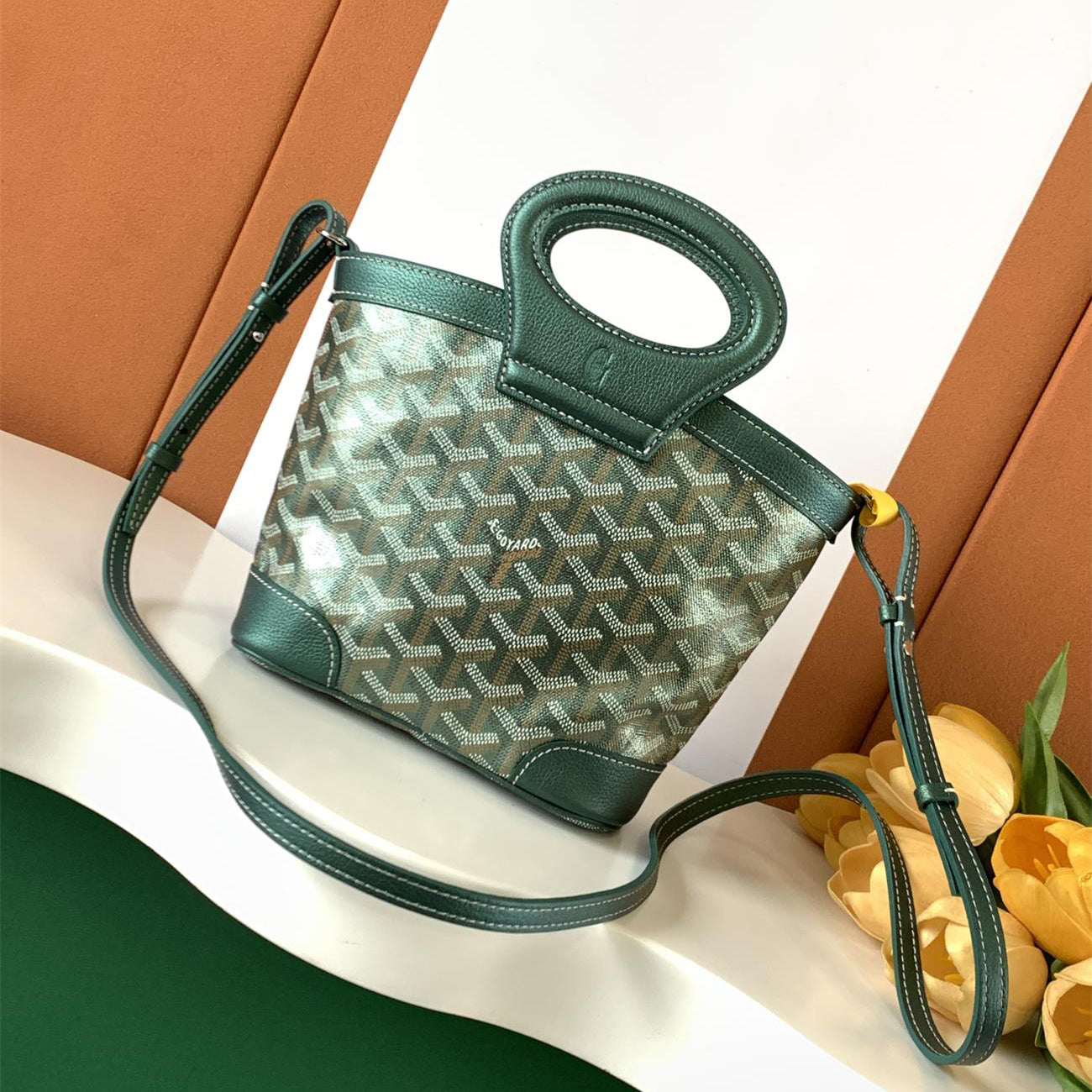 Beluga Women's Y-shaped Floral Print Adjustable Detachable Shoulder Strap Canvas And Calfskin Shoulder Mini Bag Crossbody Handbag Bags #77441