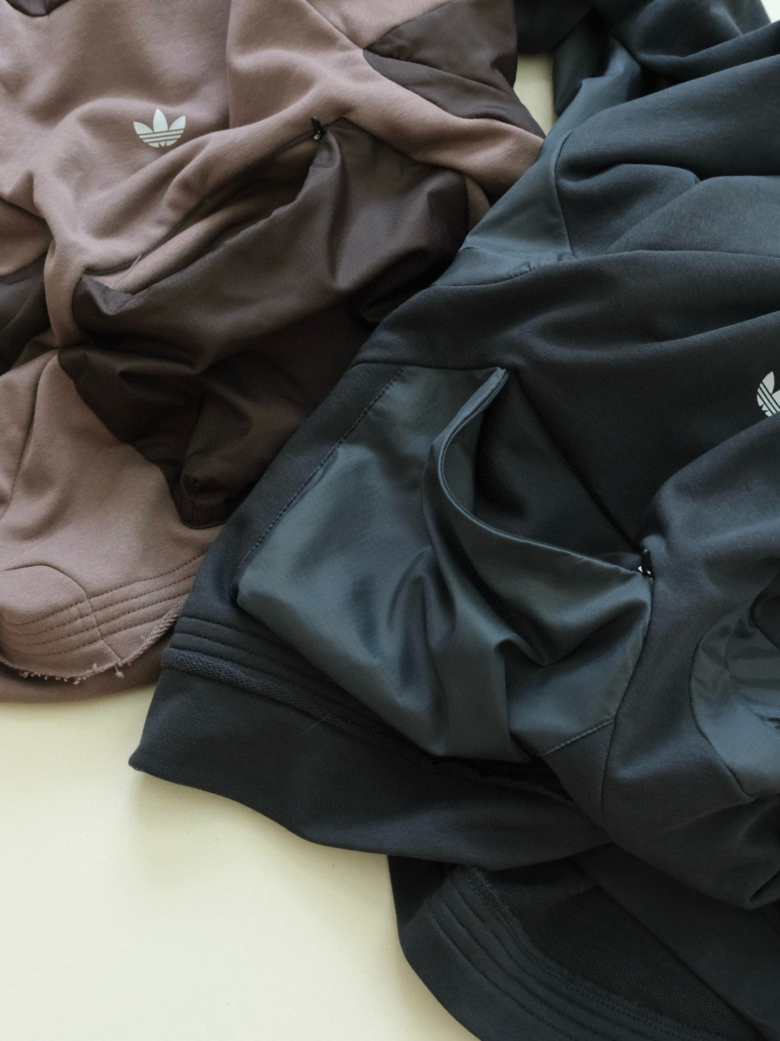 Originals X HAMCUS Men's and Women's Colour Blocking Chest Small Logo Pocket Hooded Sweatshirt Pullover #99191