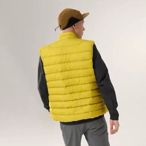 Men's Fall/Winter Fashion Casual High Neck Zipper Sleeveless Thermal Vest #79431