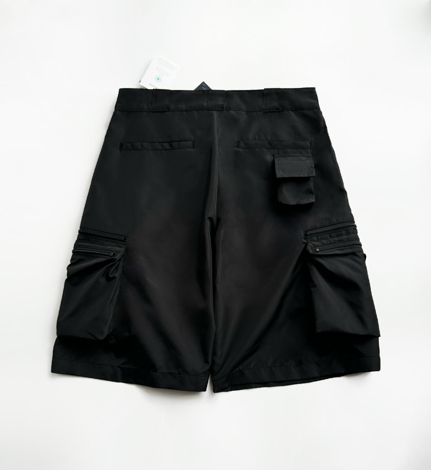 Men's Summer Solid Colour Triangle Logo Nylon Casual Zip Up Shorts #74838