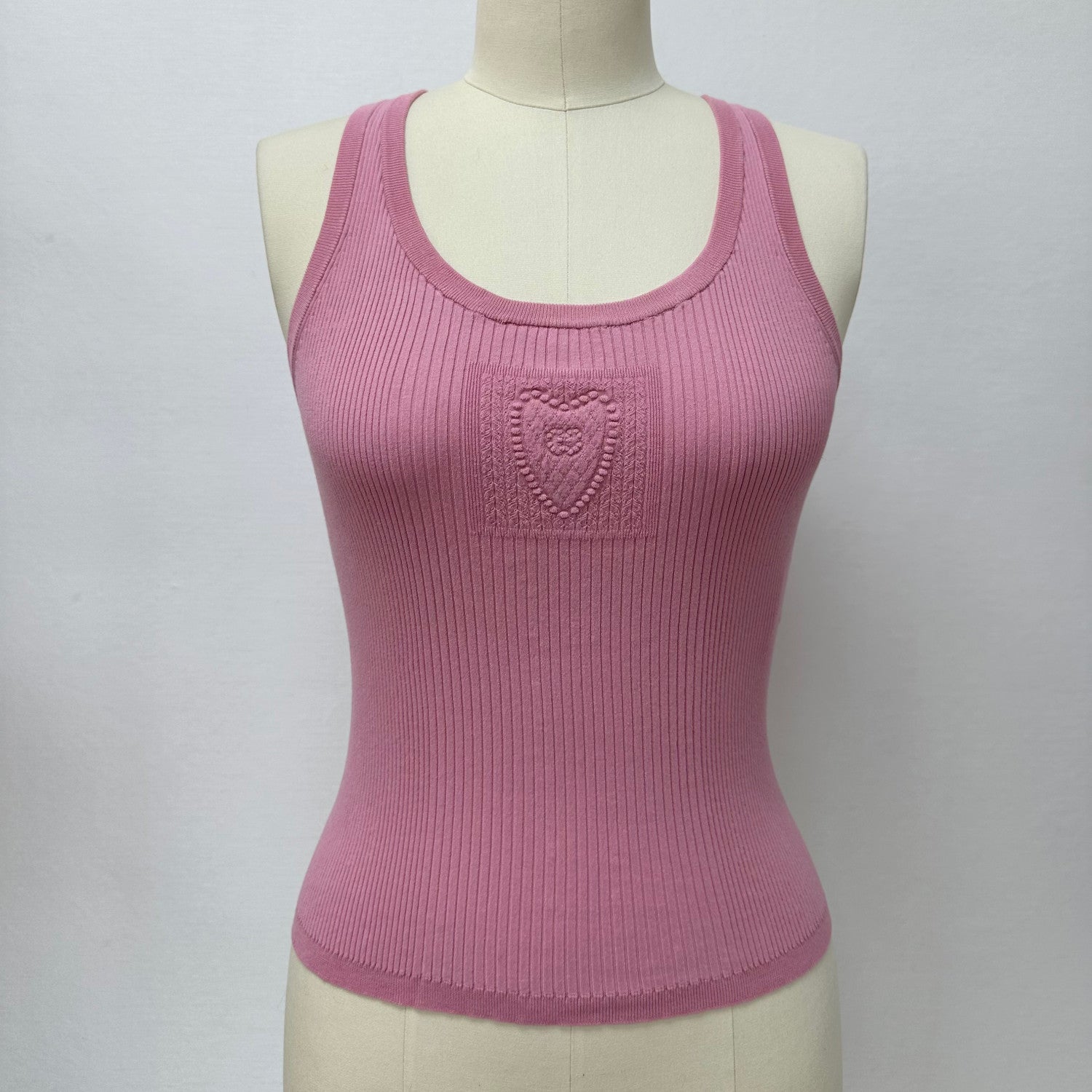 Women's Summer Fashion Casual Crew Neck Sleeveless Combed Cotton Yarn Knit Tank Top Vest #78775