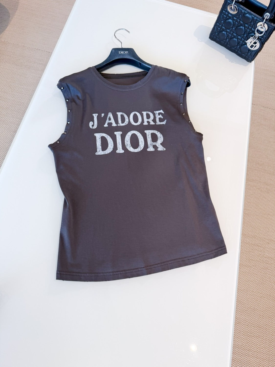 Women's Summer Fashion Casual Solid Color Cotton Letter Sleeveless Tank Top Vest #78537