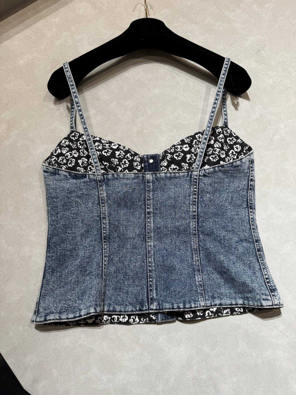 Women's Spring/Summer Casual Fashion Camellia Halter Denim Vest #78685