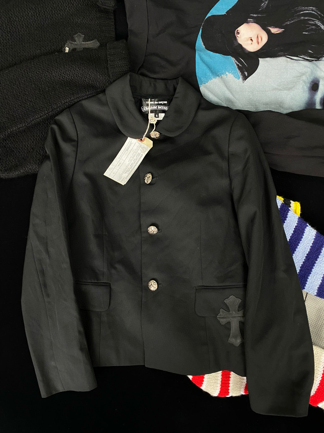 Men's And Women's Spring And Fall Models Wool Single Breasted Lapel Long Sleeved Shirt Jacket #98529