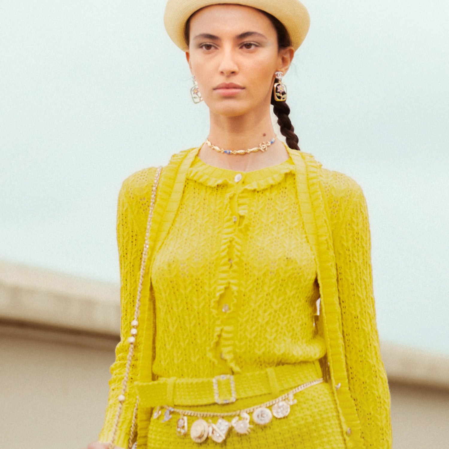 Women's Spring & Autumn Solid Color Lace Single Breasted Cotton Sleeveless Knitted Tank Top Vest Ngvp #1428