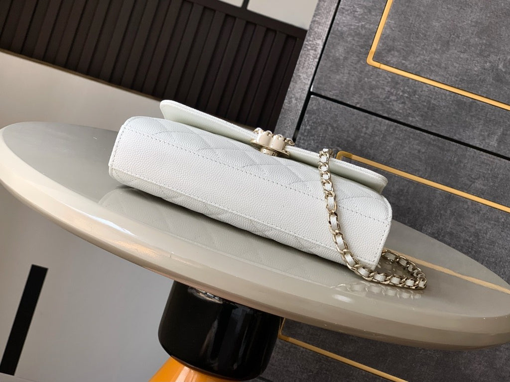 Women's Solid Color Diamond Pattern Chain Shoulder Strap Grain Embossed Leather Flap Bag Single Shoulder Handbag Crossbody Bags #77513