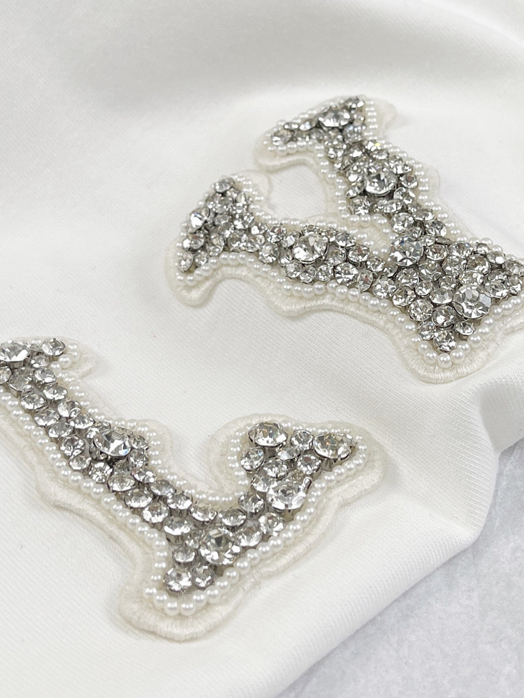 Men's And Women's Summer Embroidered Rhinestone Logo Round Neck Cotton Short Sleeve T-shirt #98561