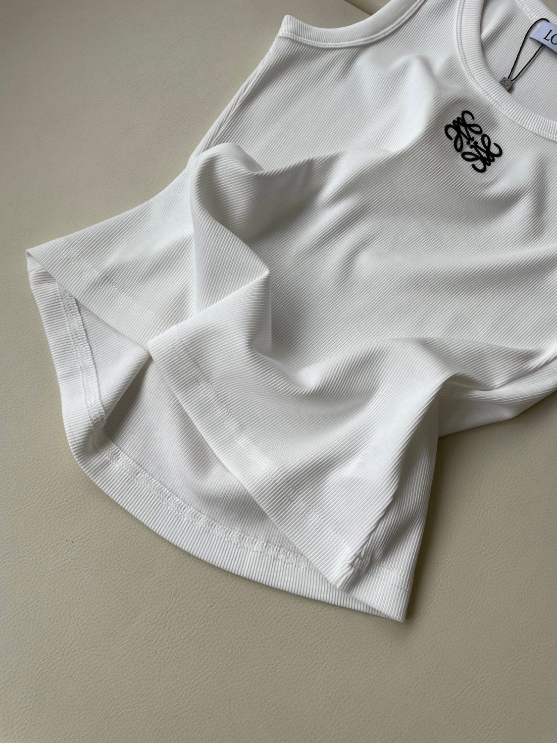 Women's Summer Solid Color Embroidered Logo Sleeveless Camisole Tank Top Vest #75548