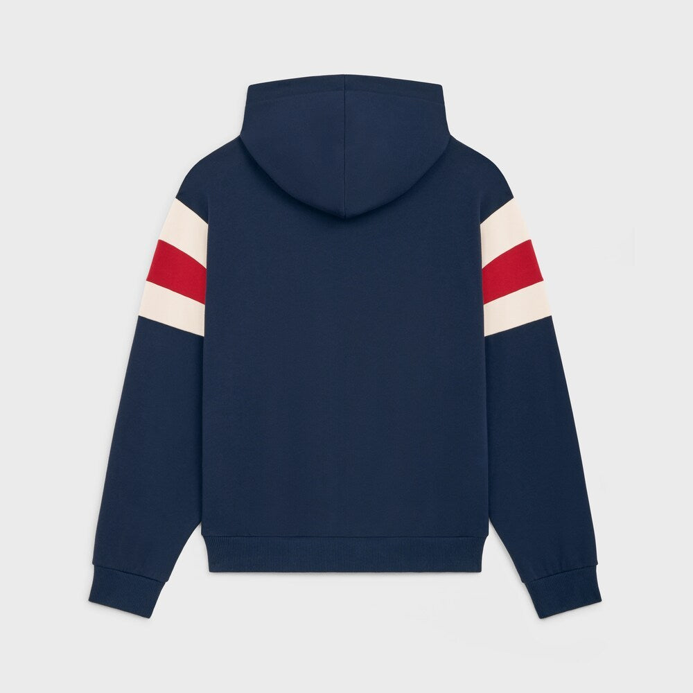 Men's and Women's Unisex Spring/fall Fashion Casual Hooded Color-blocked Long-sleeve Oversized Sweatshirt With Letter Print Between Sleeves Hooded Sweatshirt #78455