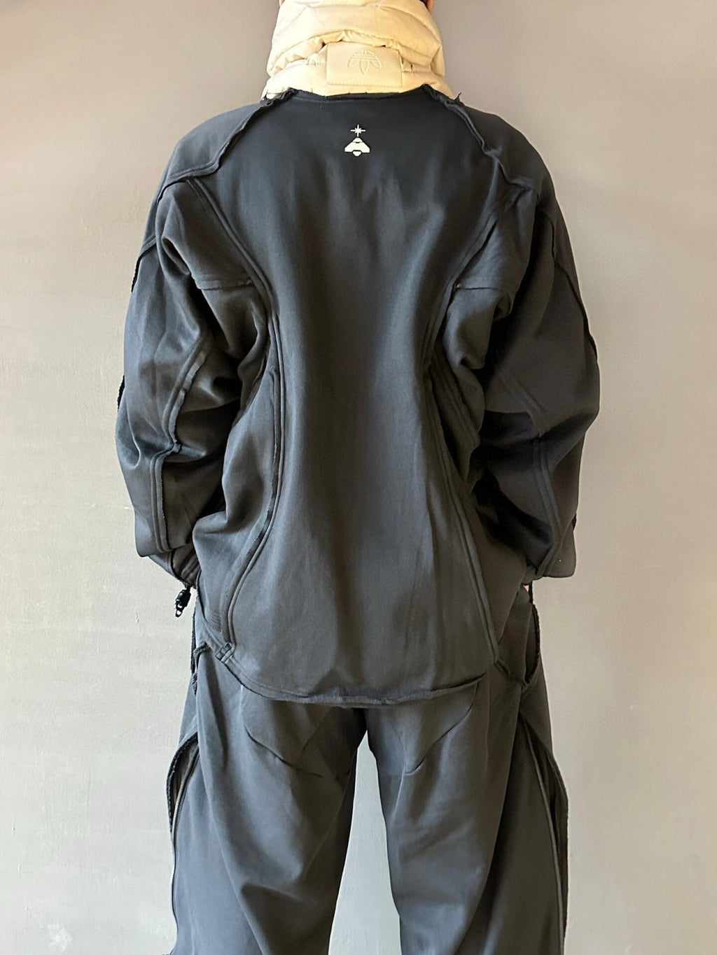 Originals X HAMCUS Men's and Women's Solid Colour Cropped Round Neck Pullover Long Sleeve Sweatshirt #99124