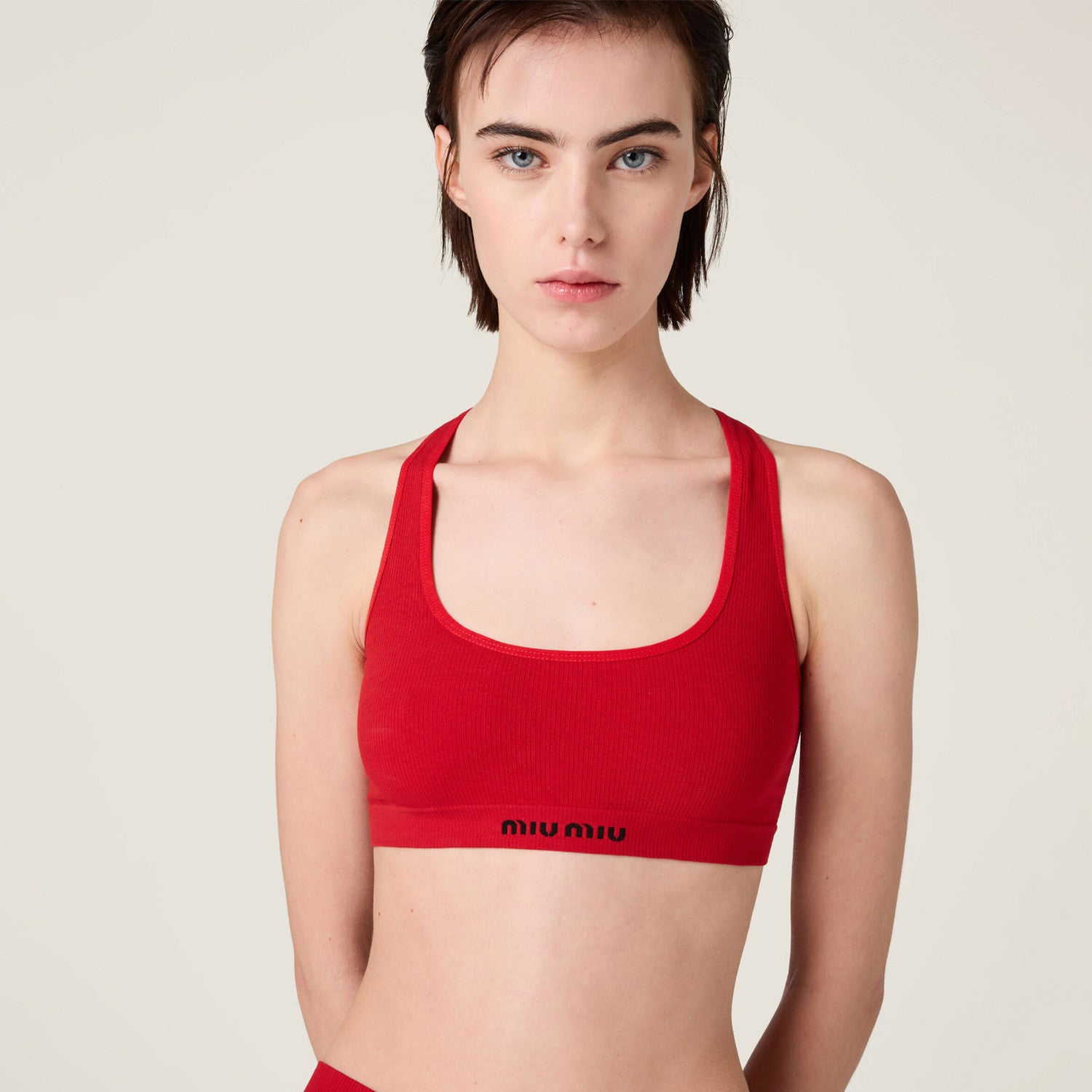 Women's Summer Seamless Racerback Top Elastic Jacquard Short Solid Color Cotton Sleeveless Vest #81272