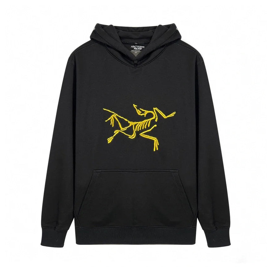 Men's and Women's Autumn Clashing Logo Printed Solid Color Loose Hooded Sweatshirt Pullover #97948
