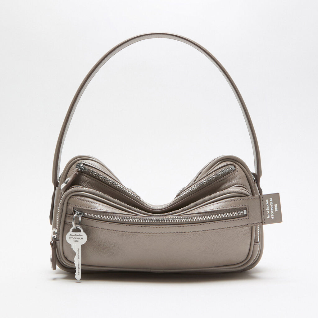 Acne Studios Women's Camero Party Shoulder Bag Logo Charm Small Cowhide Vintage Camera Bag Handbag Bags C10240-900 #81321