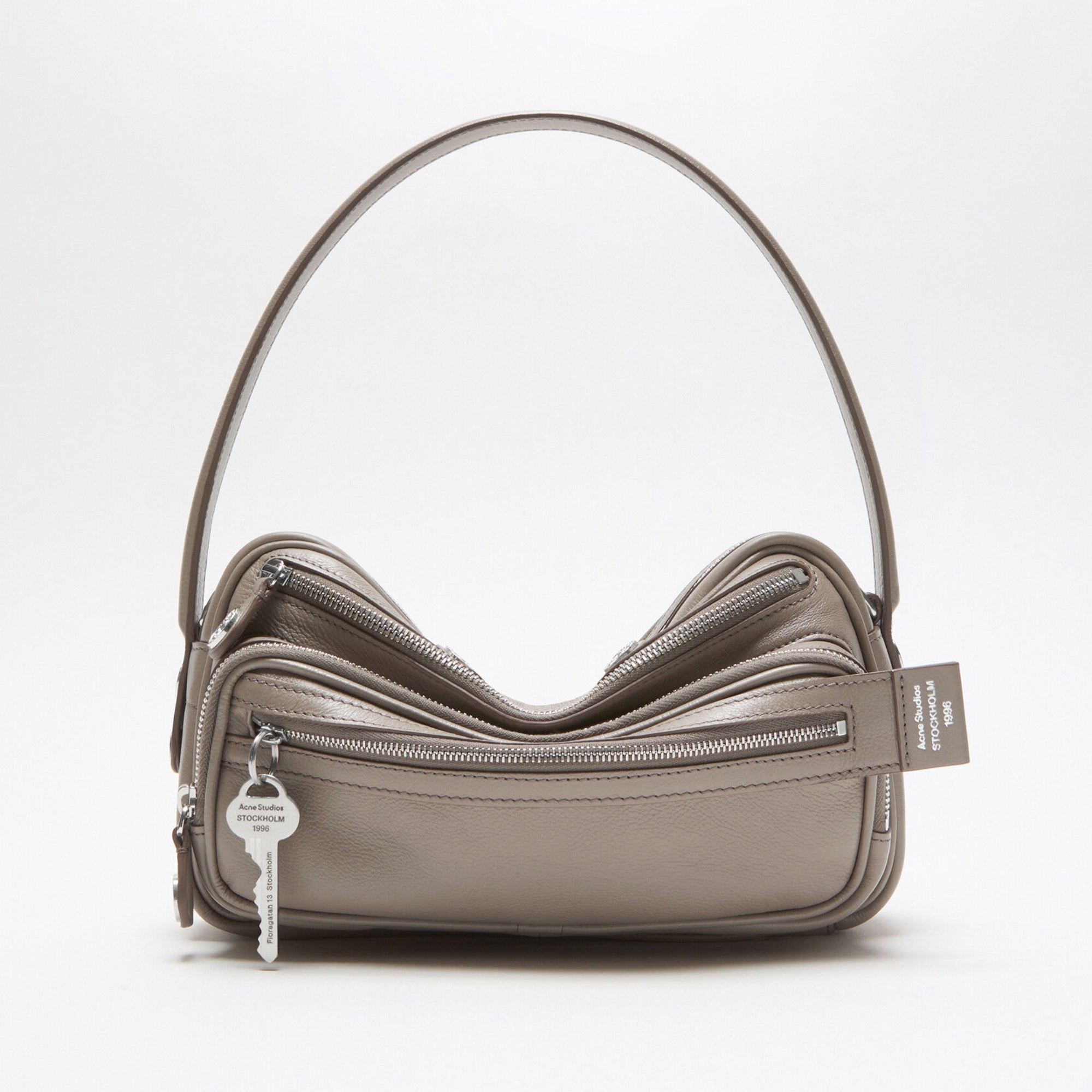 Acne Studios Women's Camero Party Shoulder Bag Logo Charm Small Cowhide Vintage Camera Bag Handbag Bags C10240-900 #81321